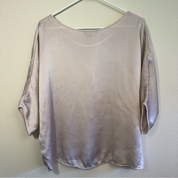 Vince Champagne Silk Pullover Blouse Tee - Picture 9 of 16